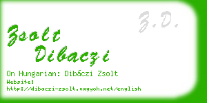 zsolt dibaczi business card